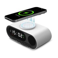 Promosyon YN-2649 264902 Melodi Wıreless Şarj Standı Ve Hoparlör Beyaz, Renk: Beyaz 