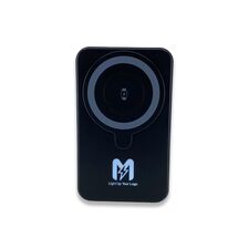 Promosyon PZ-K250 Işıklı Logo 15W Magsafe Powerbank 10000 mAh (Telefon, Saat, Kulaklık)) Siyah 