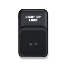 Promosyon PZ-K35 Işıklı Logo Hızlı Wireless Şarj Magsafe 10000 mAh Siyah 