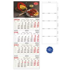 Promosyon EL-KOD-26 Orta Kuşe Gemici Takvim (Dört Parça Spiralli) 