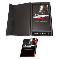 Promosyon EL-KOD-274 Atatürk Set (Ajanda-Kutu-Kalem) 