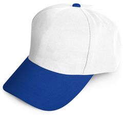 Promosyon 0501-LB Polyester Şapka Lacivert - Beyaz , Renk: Lacivert - Beyaz