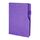 Promosyon YN-3030 Bahçelievler Tarihsiz Defter (14,5x21 cm) Mor, Renk: Mor 