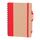 Promosyon YN-3063 Pursaklar Spiralli Tarihsiz Defter (15x21 cm) Kırmızı, Renk: Kırmızı 