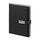 Promosyon YN-3129 312901 Bestekar Tarihsiz Defter (15x21 cm) Siyah, Renk: Siyah 