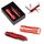 Promosyon AK-5041 3008-7 7 Fonksiyonlu Çakı - 1202 LED Elfenerli Set Kırmızı, Renk: Kırmızı 