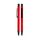 Promosyon AK-1020 Metal Tükenmez Rubber Gövde Kalem Kırmızı, Renk: Kırmızı 