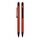 Promosyon AK-1027 Metal Tükenmez Touchpen Rubber Gövde Kalem Kırmızı, Renk: Kırmızı 