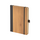 Promosyon AK-2428 15 x 21 Termo Deri Bambu Defter Gri, Renk: Gri 