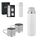 Promosyon AK-5337 Çelik 3'Lü Termos Set / 500 ml Beyaz, Renk: Beyaz 