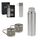 Promosyon AK-5337 Çelik 3'Lü Termos Set / 500 ml Krom, Renk: Krom 