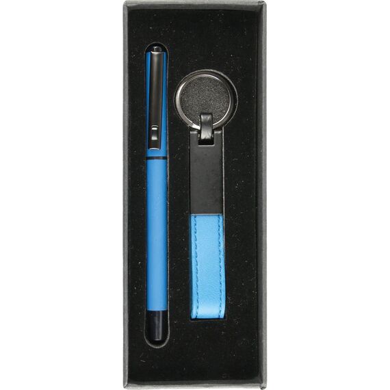 Promosyon ET-0510-240 Hediyelik Set Lacivert 17,5 x 6,5 x 3 cm, Renk: Lacivert, Ölçü: 17,5 x 6,5 x 3 cm 