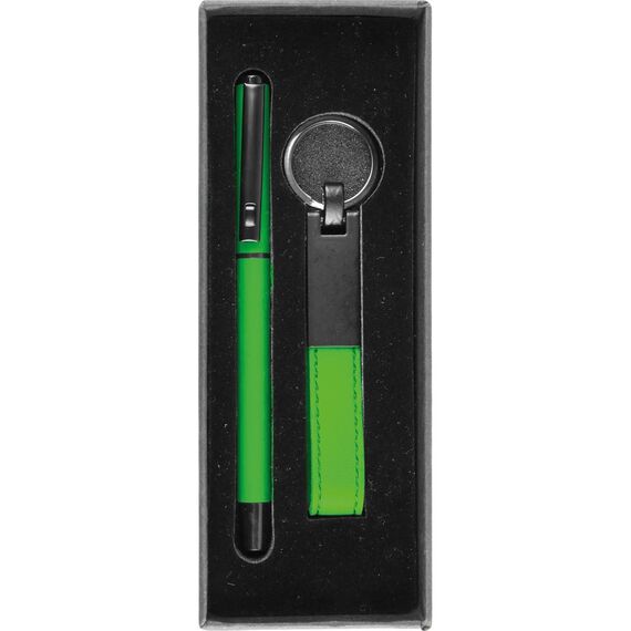 Promosyon ET-0510-240 Hediyelik Set Yeşil 17,5 x 6,5 x 3 cm, Renk: Yeşil, Ölçü: 17,5 x 6,5 x 3 cm 