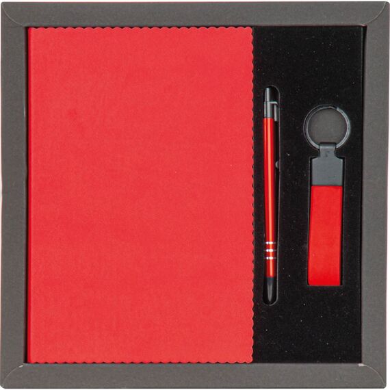 Promosyon ET-CEKMEKOY Hediyelik Set Kırmızı 24,5 x 24,5 x 1,6 cm, Renk: Kırmızı, Ölçü: 24,5 x 24,5 x 1,6 cm 