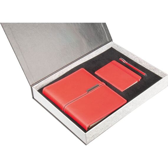 Promosyon ET-ANADOLU Hediyelik Set Kırmızı 38 x 28 x 5,5 cm, Renk: Kırmızı, Ölçü: 38 x 28 x 5,5 cm 