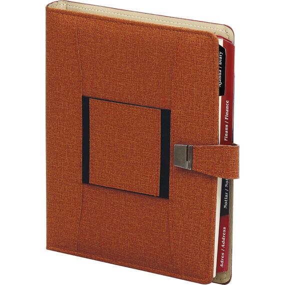 Promosyon ET-MASLAK Organizer Ajanda Taba 18 x 23 cm, Renk: Taba, Ölçü: 18 x 23 cm 