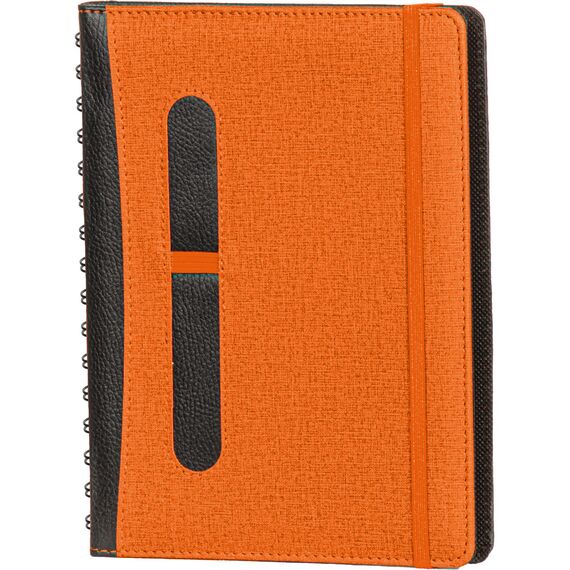 Promosyon ET-GOZTEPE Gizli Spiralli Günlük Ajanda Turuncu 16,5 x 22 cm, Renk: Turuncu, Ölçü: 16,5 x 22 cm 