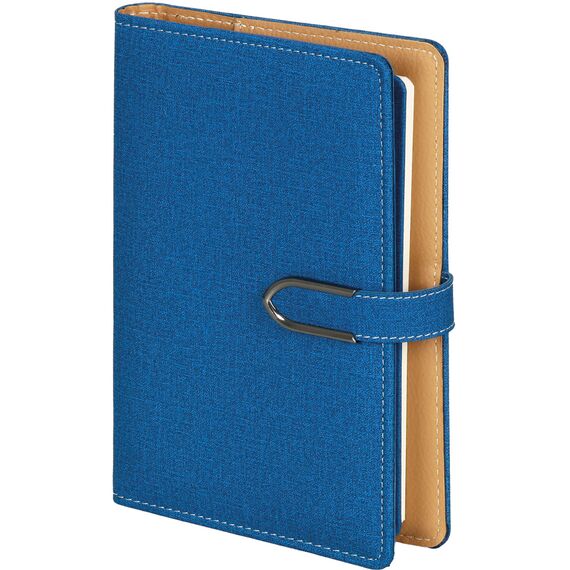 Promosyon ET-BURGAZ Kılıflı Defter Lacivert 14,5 x 23 cm, Renk: Lacivert, Ölçü: 14,5 x 23 cm 