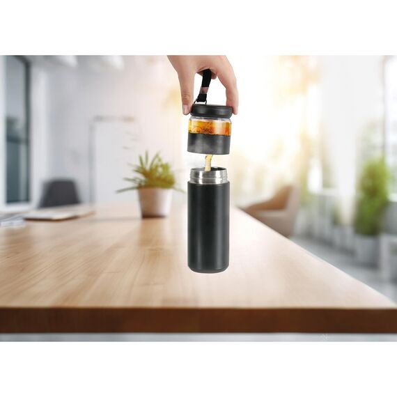 Promosyon ET-3760 Demlikli Termos Beyaz 450 ml, Renk: Beyaz, Ölçü: 450 ml , görsel 2
