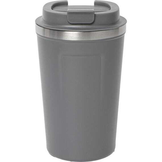 Promosyon ET-3508 Bardak Termos Füme 380 ml, Renk: Füme, Ölçü: 380 ml 