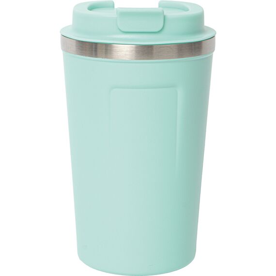 Promosyon ET-3508 Bardak Termos Turkuaz 380 ml, Renk: Turkuaz, Ölçü: 380 ml 