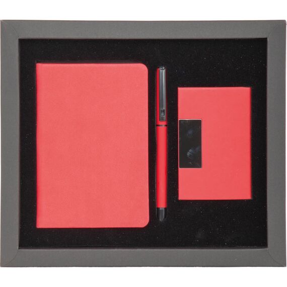 Promosyon ET-ALANYA Hediyelik Set Kırmızı 24,7 x 21 x 2 cm, Renk: Kırmızı, Ölçü: 24,7 x 21 x 2 cm 
