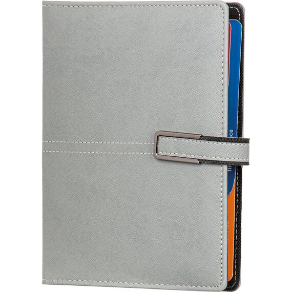 Promosyon ET-ADANA Organizer Ajanda Gri 18 x 23 cm, Renk: Gri, Ölçü: 18 x 23 cm 