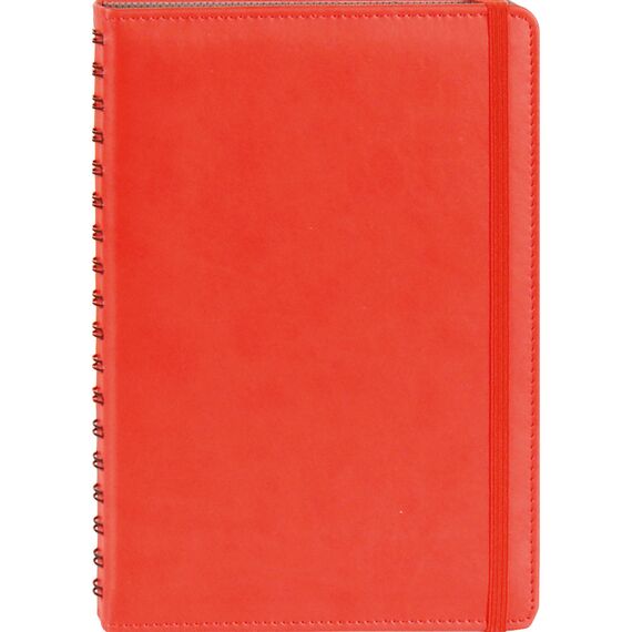 Promosyon ET-SEKERPINAR Gizli Spiralli Günlük Ajanda Kırmızı 17 x 24 cm, Renk: Kırmızı, Ölçü: 17 x 24 cm 