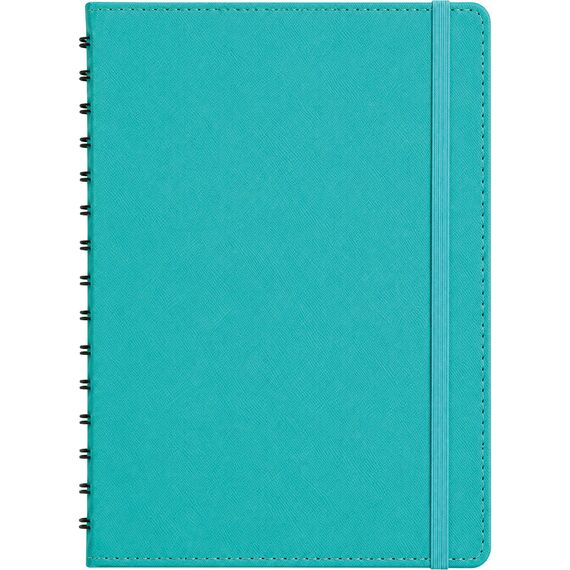 Promosyon ET-HEREKE Gizli Spiralli Günlük Ajanda Turkuaz 17,5 x 24 cm, Renk: Turkuaz, Ölçü: 17,5 x 24 cm 