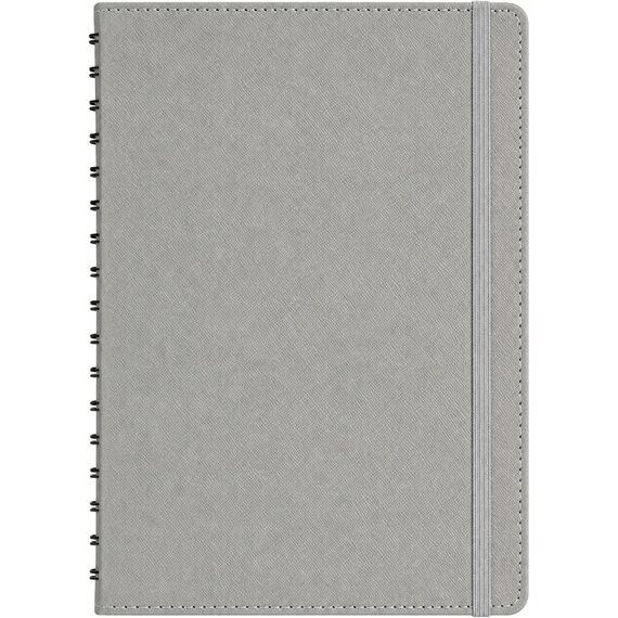 Promosyon ET-HEREKE Gizli Spiralli Günlük Ajanda Gri 17,5 x 24 cm, Renk: Gri, Ölçü: 17,5 x 24 cm 
