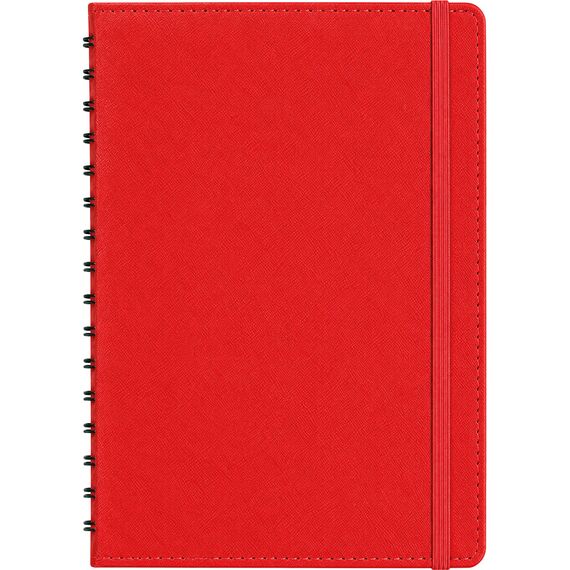 Promosyon ET-HEREKE Gizli Spiralli Günlük Ajanda Kırmızı 17,5 x 24 cm, Renk: Kırmızı, Ölçü: 17,5 x 24 cm 