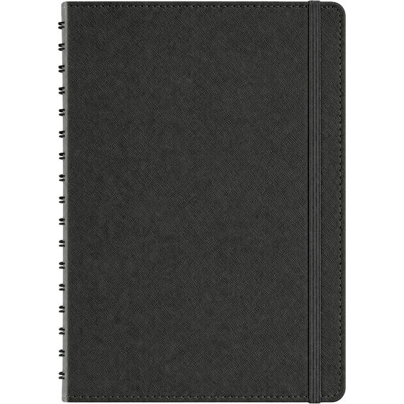 Promosyon ET-HEREKE Gizli Spiralli Günlük Ajanda Siyah 17,5 x 24 cm, Renk: Siyah, Ölçü: 17,5 x 24 cm 