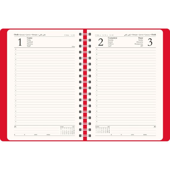 Promosyon ET-HEREKE Gizli Spiralli Günlük Ajanda Siyah 17,5 x 24 cm, Renk: Siyah, Ölçü: 17,5 x 24 cm , görsel 3