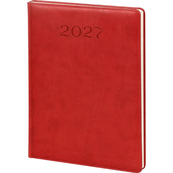 Promosyon ET-BOSTANCI-D Dikişli Günlük Ajanda Kırmızı 20 x 28 cm, Renk: Kırmızı, Ölçü: 20 x 28 cm 