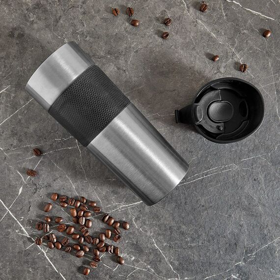 Promosyon ET-3554 French Press Termos Gümüş 500 ml, Renk: Gümüş, Ölçü: 500 ml , görsel 3