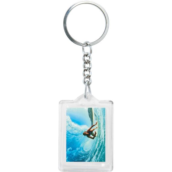 Promosyon ET-AN-4210-Z Çift Yön Anahtarlık Şeffaf 2,3 x 10,5 cm 