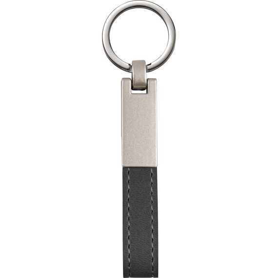 Promosyon ET-AN-5180 Çift Yön Anahtarlık Siyah 2 x 10,5 cm, Renk: Siyah, Ölçü: 2 x 10,5 cm 