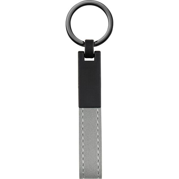Promosyon ET-AN-5185 Çift Yön Anahtarlık Gri 2 x 10,5 cm, Renk: Gri, Ölçü: 2 x 10,5 cm 