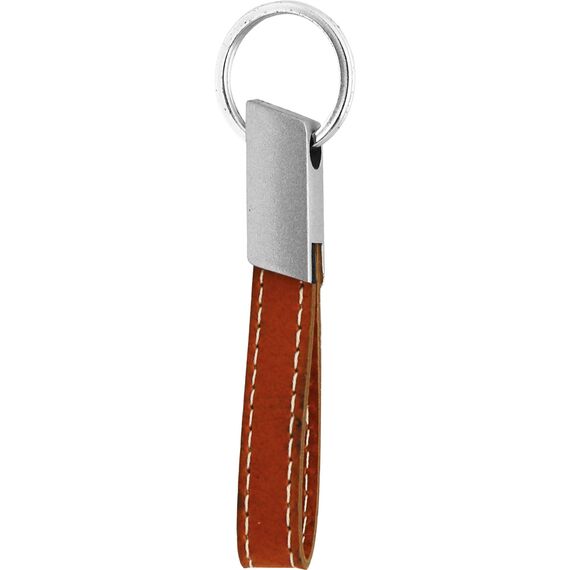 Promosyon ET-AN-5310 Çift Yön Anahtarlık Taba 1,2 x 10 cm, Renk: Taba, Ölçü: 1,2 x 10 cm 