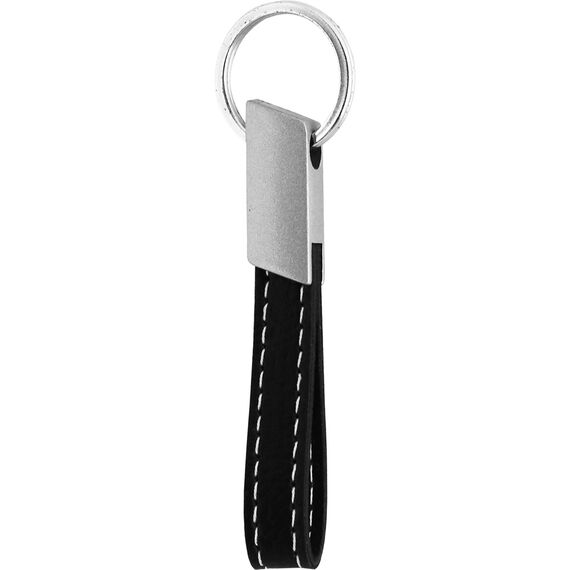 Promosyon ET-AN-5310 Çift Yön Anahtarlık Siyah 1,2 x 10 cm, Renk: Siyah, Ölçü: 1,2 x 10 cm 