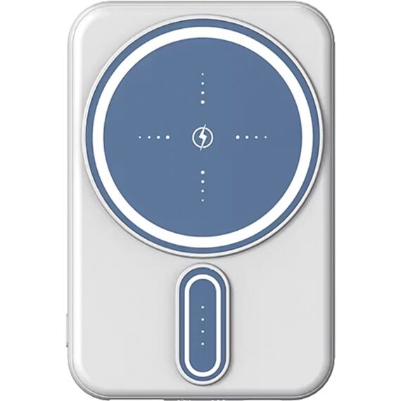 Promosyon ET-PWB-555 Mini Powerbank Beyaz 5.000 mAh, Renk: Beyaz, Ölçü: 5.000 mAh 
