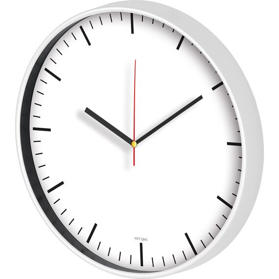 Promosyon ET-V30-635-B Plastik Duvar Saati Beyaz 35 cm 