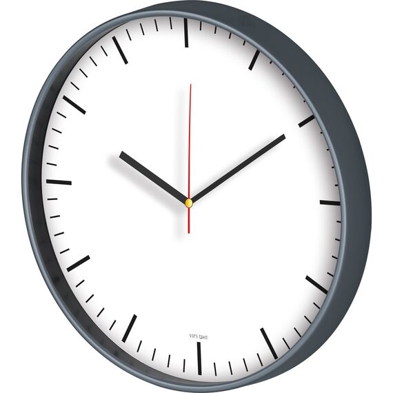 Promosyon ET-V30-635-FM Plastik Duvar Saati Füme 35 cm 