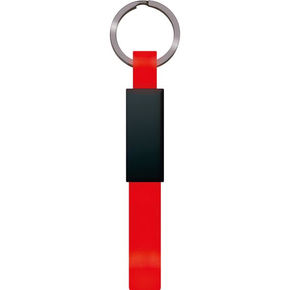 Promosyon ET-AN-5110 Çift Yönlü Anahtarlık Kırmızı 2,8 x 11,5 cm, Renk: Kırmızı, Ölçü: 2,8 x 11,5 cm 
