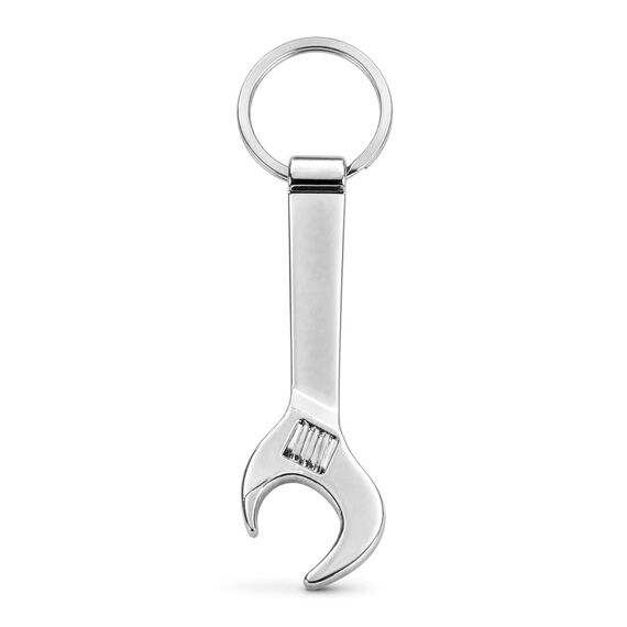 Promosyon ET-AN-4190 Çift Yön Anahtarlık Gümüş 2,2 x 8,7 cm, Renk: Gümüş, Ölçü: 2,2 x 8,7 cm 