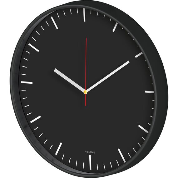 Promosyon ET-V30-730-S Plastik Duvar Saati Siyah 30 cm 