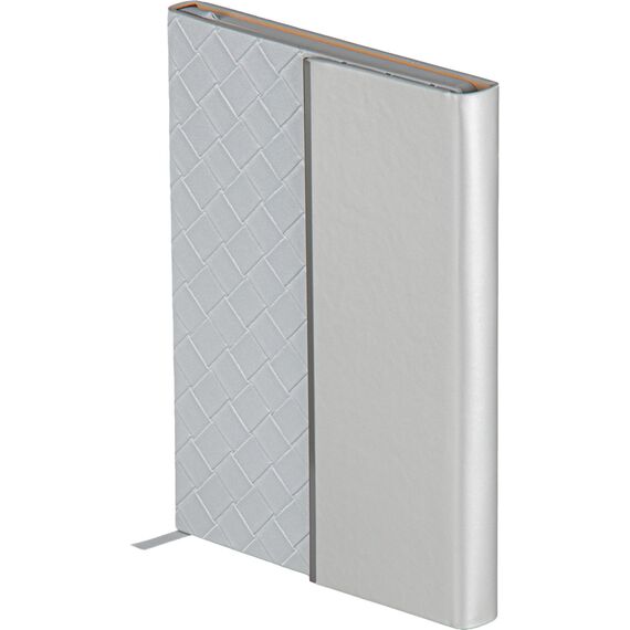 Promosyon ET-NISANTASI Tarihsiz Defter Gümüş 16 x 21 cm, Renk: Gümüş, Ölçü: 16 x 21 cm 