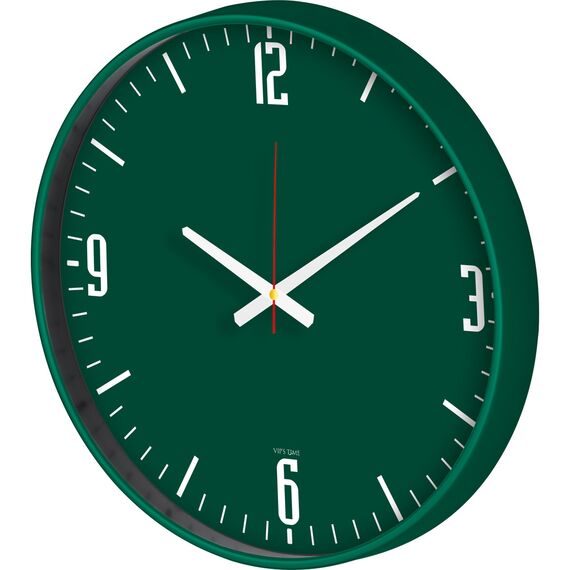Promosyon ET-V30-740-HYSL Plastik Duvar Saati Haki Yeşil 40 cm 