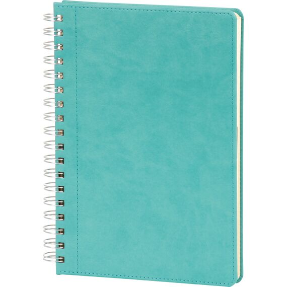 Promosyon ET-BAGCILAR-17X24 Spiralli Tarihsiz Defter Turkuaz 17 x 24 cm, Renk: Turkuaz, Ölçü: 17 x 24 cm 