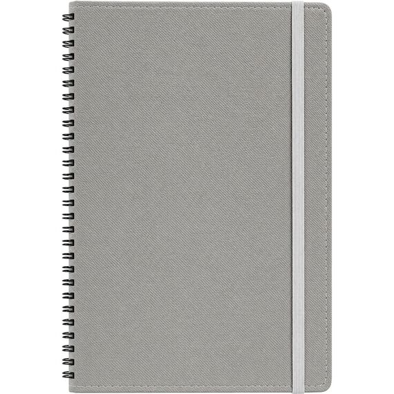 Promosyon ET-SIRKECI Gizli Spiralli Defter Gri 15 x 21,5 cm, Renk: Gri, Ölçü: 15 x 21,5 cm 
